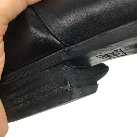 Sam Edelman Pam Over-The-Knee Black Leather Textile Boots Womens 8M - Picture 13 of 16